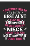 I solemnly swear to be the best aunt i can be but if anyone messes with my niece i swear to be your worst nightmare come true