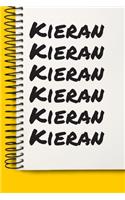 Name Kieran A beautiful personalized: Lined Notebook / Journal Gift, 120 Pages, 6 x 9 inches, NoteBook Gift For Kieran, Personal Diary, Kieran, Personalized Journal, Customized Journal, 