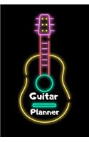 Guitar Planner: Music Organizer, Calendar for Music Lovers, Schedule Songwriting, Monthly Planner (110 Pages, Lined, 6 x 9)