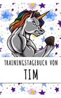 Trainingstagebuch von Tim: Personalisierter Tagesplaner für dein Fitness- und Krafttraining im Fitnessstudio oder Zuhause