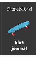 skateboard blue journal
