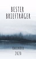BESTER Briefträger KALENDER 2020: Cooles Geschenk für einen Briefträger - Kalender Geschenkidee für das Jahr 2020 im White Black Design - mit zusätzlicher Jahresübersicht und Kontakt