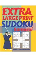 Extra Large Print Sudoku Samurai: Sudoku Variations Puzzle Books - Brain Games For Adults
