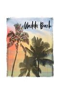 Waikiki Beach: Oahu Hawaiian Christmas Notebook With Lined Wide Ruled Paper For Taking Notes. Stylish Tropical Travel Journal Diary 7.5 x 9.25 Inch Soft Cover. For
