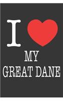 I Heart My Great Dane Notebook