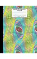 Wide Ruled Composition Notebook 8.5x 11. 120 Pages