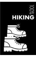 Hiking Notebook: Blank Lined Hiking Journal for Hiker and Instructor