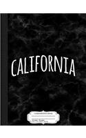 California Composition Notebook: College Ruled 93/4 X 71/2 100 Sheets 200 Pages for Writing