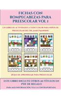 Hojas de aprendizaje para preescolar (Fichas con rompecabezas para preescolar Vol 1)