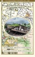 A Shropshire 1611 - 1836 - Fold Up Map that features a collection of Four Historic Maps, John Speed's County Map 1611, Johan Blaeu's County Map of 1648, Thomas Moules County Map of 1836 and a Map of the Severn Valley Railway in 1887.The maps also fea