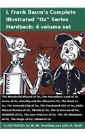 L Frank Baum's Complete Illustrated Oz Series (4 Vol Set): Wonderful Wizard, Marvellous Land, Ozma, Dorothy and the Wizard, Road, Emerald City, Patchw