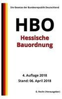 Hessische Bauordnung - HBO, 4. Auflage 2018