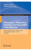 E-Democracy – Safeguarding Democracy and Human Rights in the Digital Age