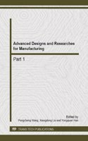 Advanced Designs and  Researches for Manufacturing