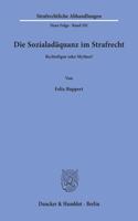 Die Sozialadaquanz Im Strafrecht