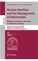 Human Interface and the Management of Information. Methods, Techniques and Tools in Information Design