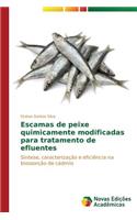 Escamas de peixe quimicamente modificadas para tratamento de efluentes