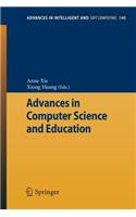 Advances in Computer Science and Education