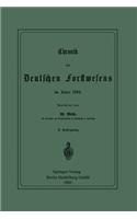 Chronik des Deutschen Forstwesens im Jahre 1884