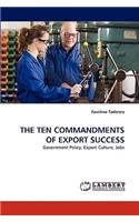 The Ten Commandments of Export Success