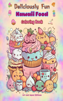 Deliciously Fun Kawaii Food Coloring Book Over 40 cute kawaii designs for food-loving kids and adults
