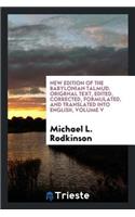 New Edition of the Babylonian Talmud