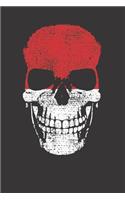 Monaco Flag Skull Notebook Journal