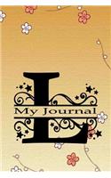 My Journal: Initial Letter L Alphabet Journal Notebook Monogram Composition Book with College Ruled Lined Blank Pages for Women or Girls