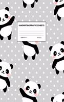 Handwriting Practice Sheets: Cute Blank Lined Paper Notebook for Writing Exercise and Cursive Worksheets - Perfect Workbook for Preschool, Kindergarten, 1st, 2nd, 3rd and 4th Gr