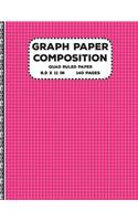 Graph Paper Composition: Quad Ruled Paper Notebook Journal Gift for Birthday & School 5x5 Grid Paper 8.5 x 11 inch 140 Pages ( Math Diary teacher and student )