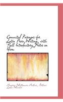 Connected Passages for Latin Prose Writing, with Full Introductory Notes on Idiom