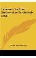 Lehrsatze Zu Einer Empirischen Psychologie (1806)