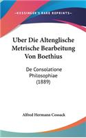 Uber Die Altenglische Metrische Bearbeitung Von Boethius