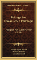 Beitrage Zur Romanischen Philologie