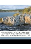 Librarian and Dedicated Bookman