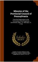 Minutes of the Provincial Council of Pennsylvania