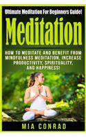 Meditation: Ultimate Meditation For Beginners Guide: How To Meditate And Benefit From Mindfulness Meditation, Increase Productivity, Spirituality, And Happiness(English)