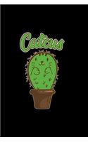 Catcus: 6x9 Cactus - blank with numbers paper - notebook - notes