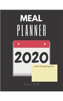 Meal Planner 2020 And Shopping List