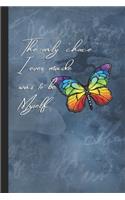 Rainbow Butterfly Notebook