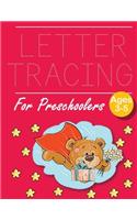 Letter Tracing for Preschoolers Super Bear: Letter a tracing sheet - abc letter tracing - letter tracing worksheets - tracing the letter for toddlers - A-z dots writing with arrows - handwriti