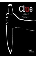 Clue score sheets