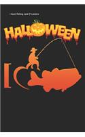 I heart fishing Jack O' Lantern