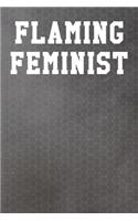Flaming Feminist: Guitar Tab Notebook 6"x9" 120 Pages