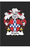 Argote: Argote Coat of Arms and Family Crest Notebook Journal (6 x 9 - 100 pages)