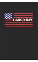 Labor day: 6x9 Labor Day - dotgrid - dot grid paper - notebook - notes