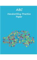 ABC Handwriting Practice Paper: 8.5x11 inches Best Choice ABC Kids, Boys Car Blue Notebook with Dotted Lined Sheets for K-3 Students, 90 pages(9 Kids)