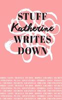 Stuff Katherine Writes Down: Personalized Journal / Notebook (6 x 9 inch) with 110 wide ruled pages inside [Soft Coral]