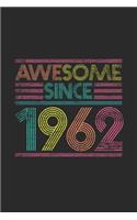 Awesome Since 1962: Graph Ruled Notebook - Journal for Birthday Gift Idea