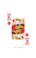 King Of Diamonds: Poker Card Notebook With Lined College Ruled Paper For Work, Home Or School. Cool 7.5 x 9.25 Notepad Journal For Taking Notes, Diaries Or Journaling